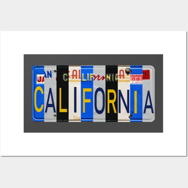 California License Plates Wall Art by stermitkermit